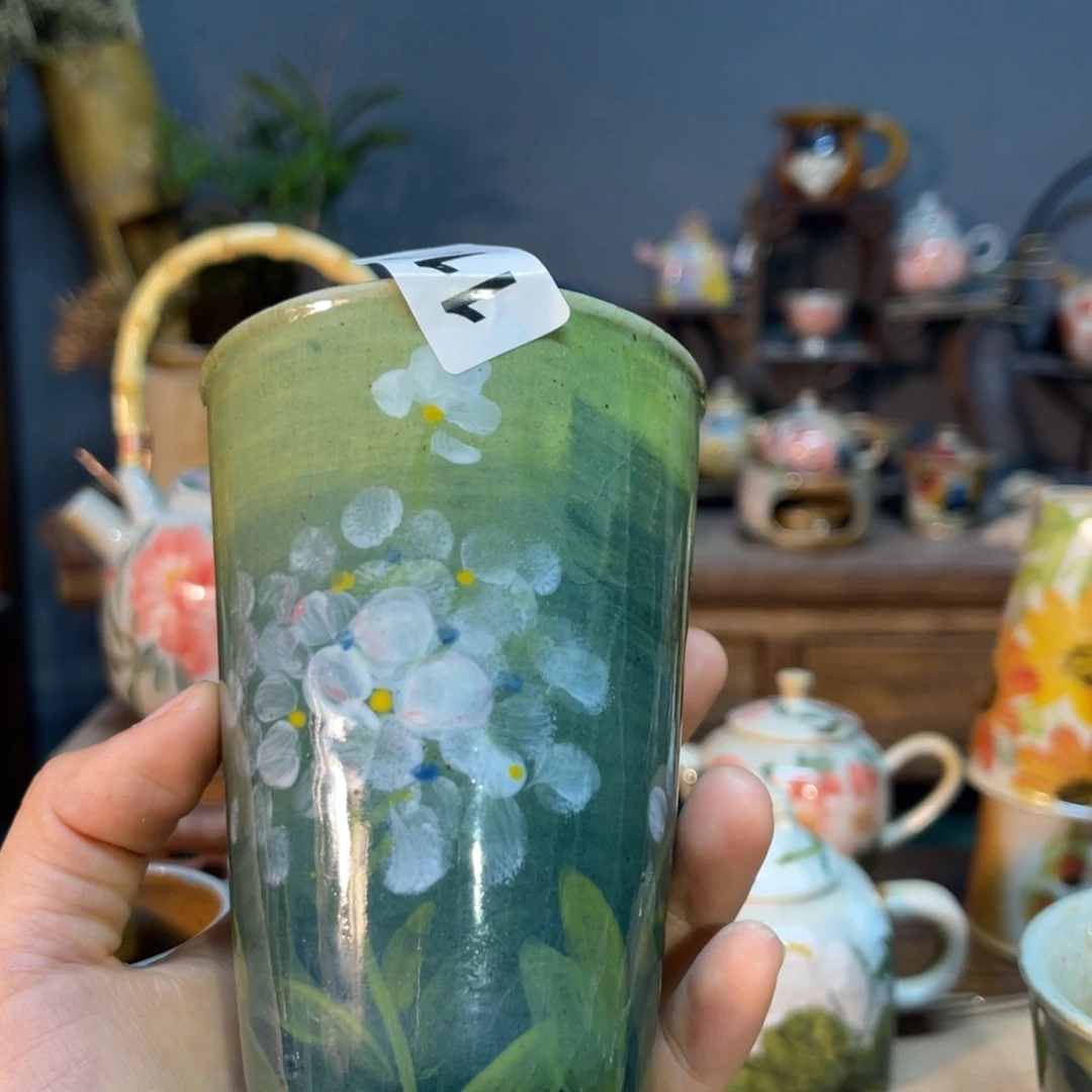 杯素浅陶瓷手工手绘