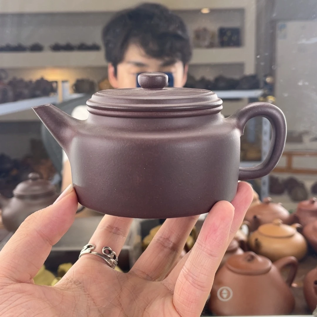 茶壶紫砂200cc老紫泥茶壶