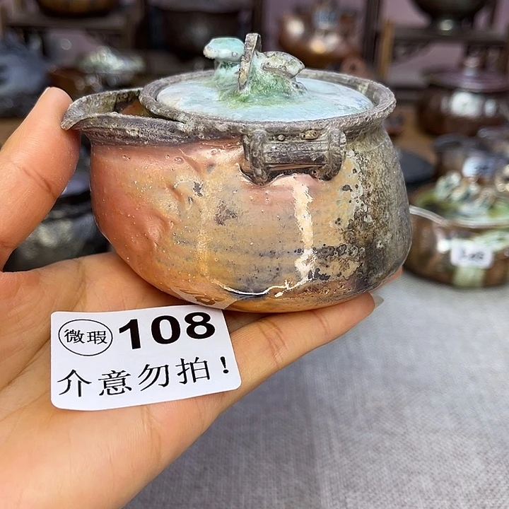 裸柴烧陶瓷手工茶器