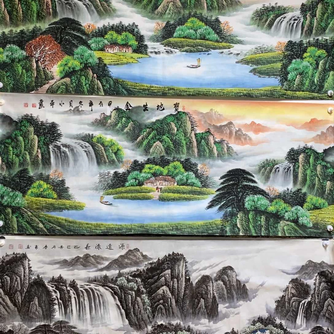 国画金***✨1.8米长的宝地生金
