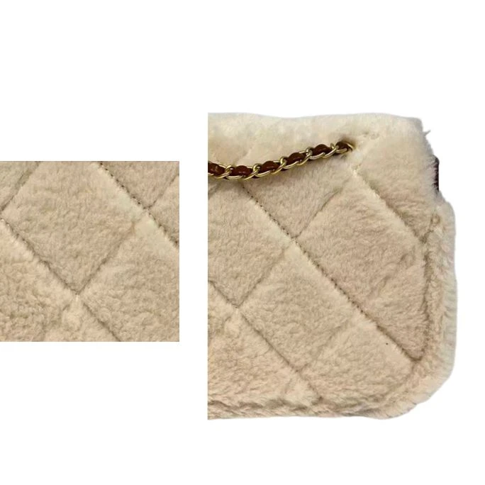 【24K毛包】小众原创设计款--单肩斜挎包--棕配白毛-24