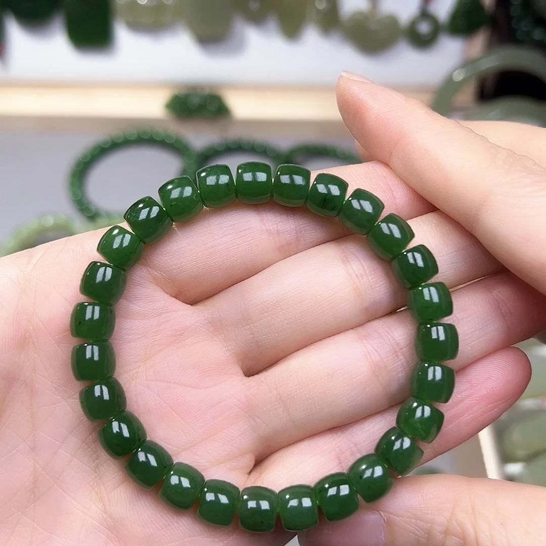 和田玉（碧玉）手链未镶嵌