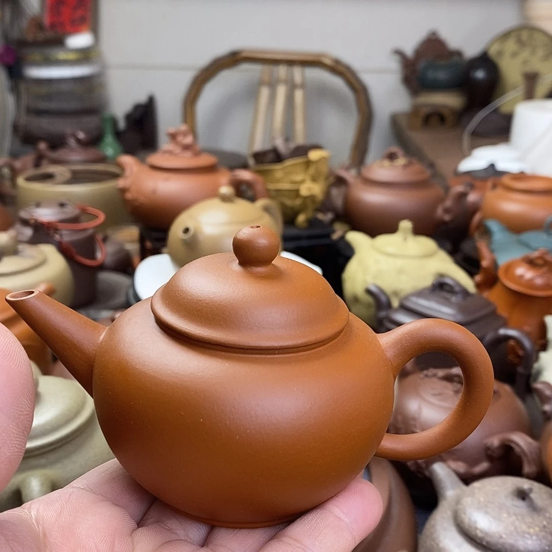茶壶红泥原矿紫砂