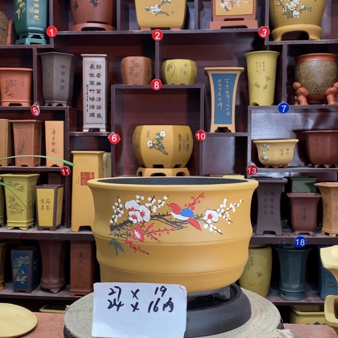紫砂艺术紫砂花盆