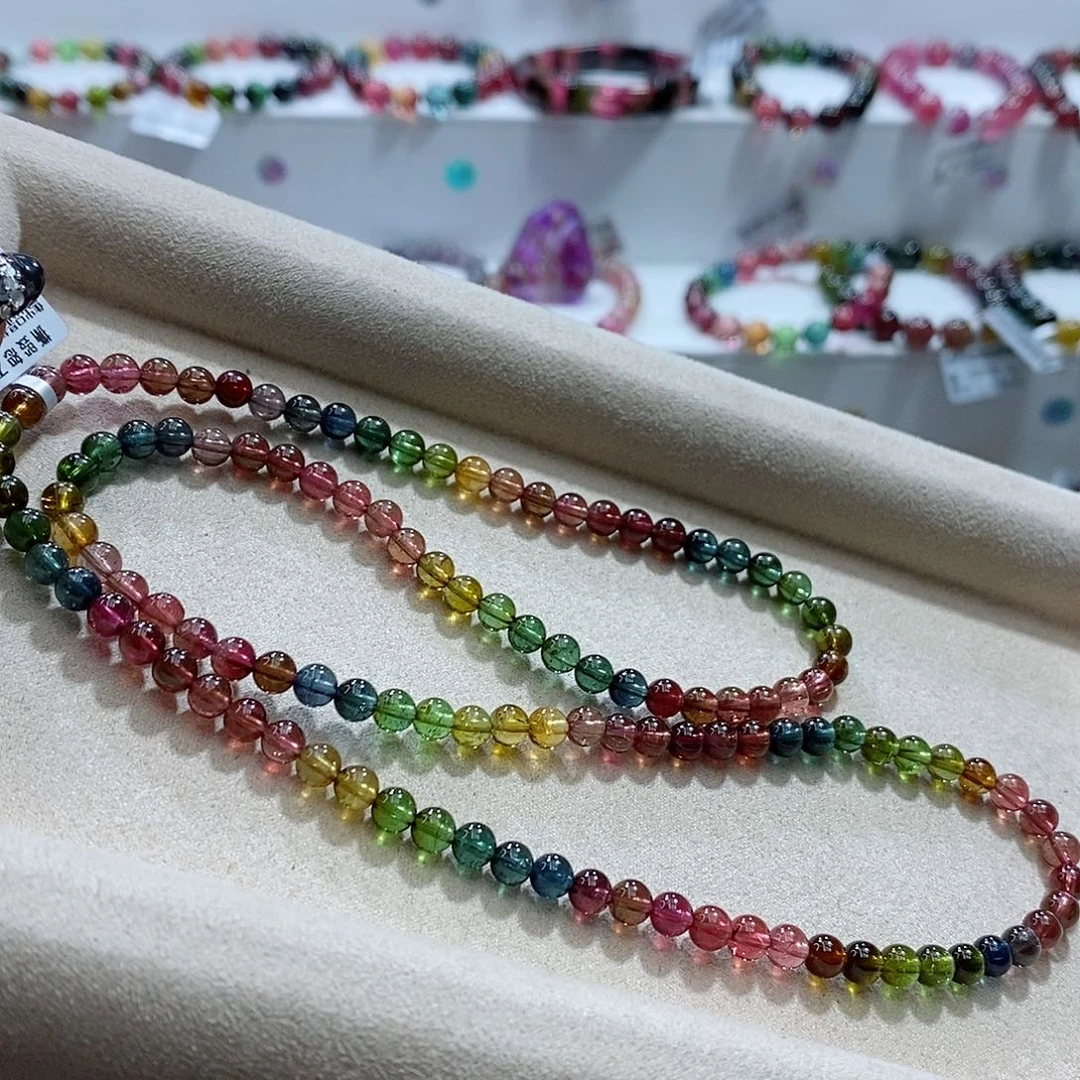 碧玺手链未镶嵌多样性发一条