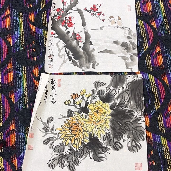 国画庞老师小画两张hui