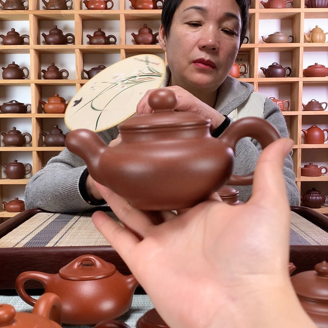 紫砂茶壶莱**面紫砂壶手工制作