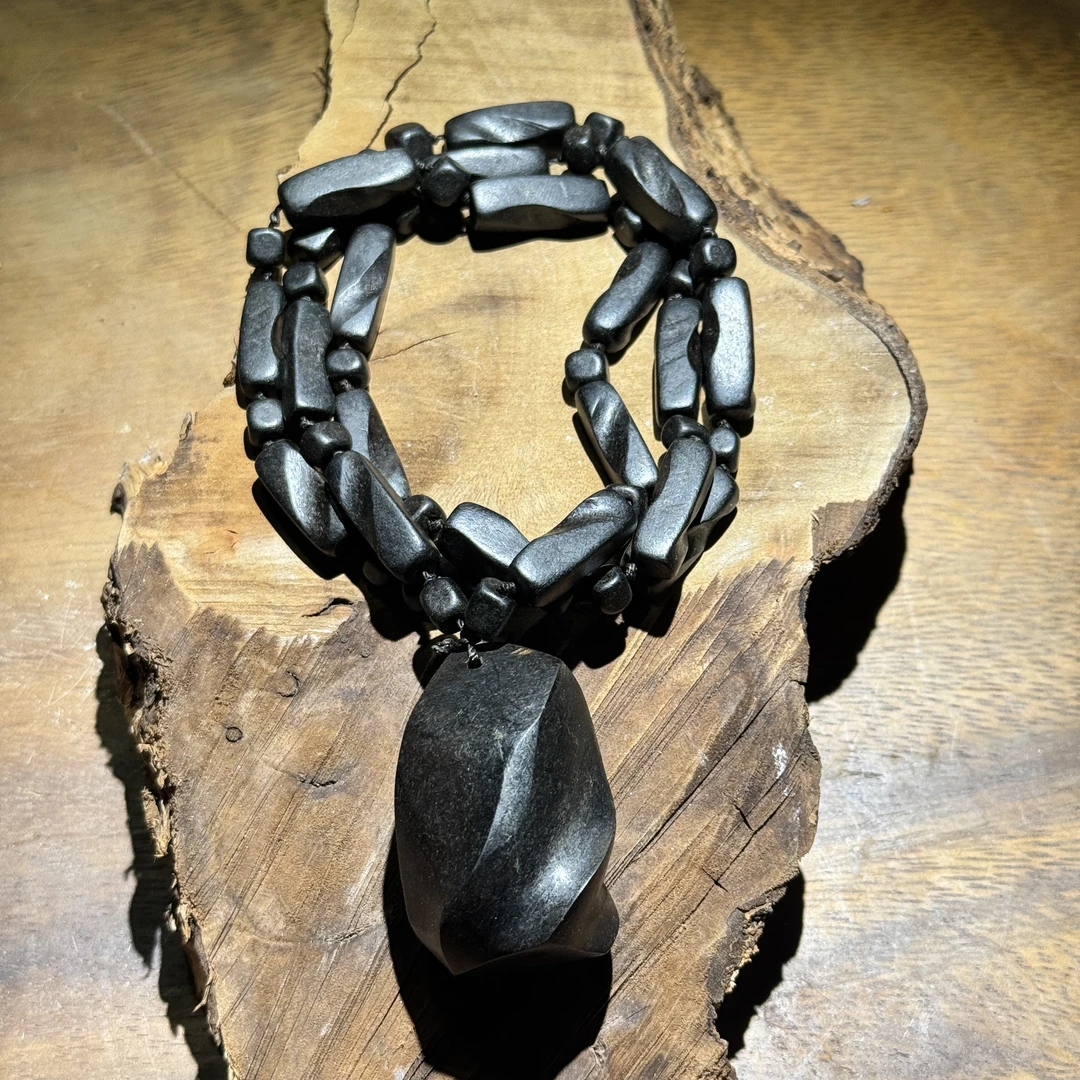 增香沉香木K364增香沉香木旋转方块挂坠项链+证书（无礼盒）