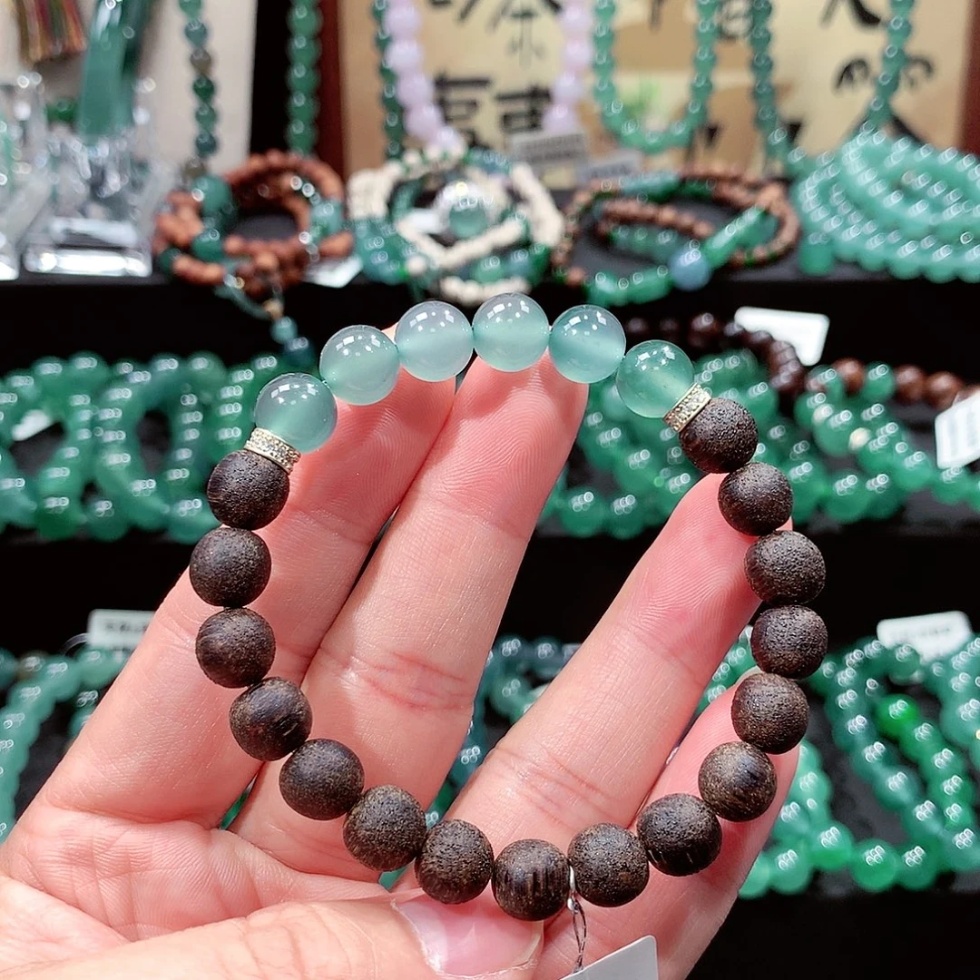 翡翠未镶嵌手链卡9,2