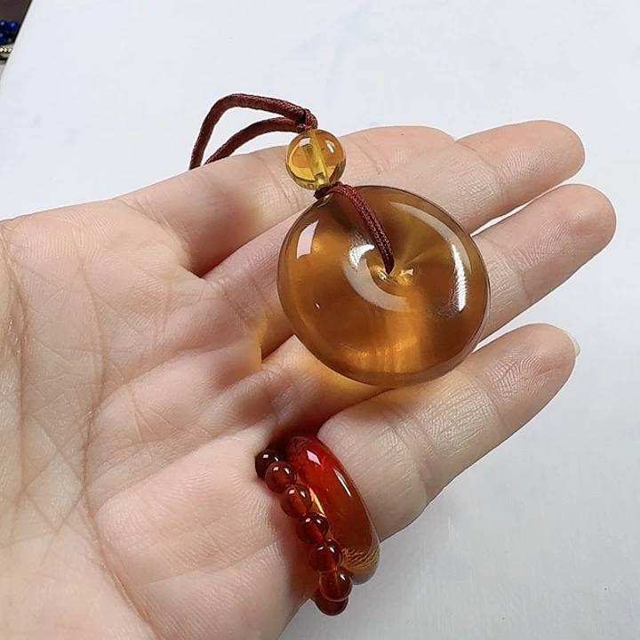 琥珀颈饰未镶嵌天然琥珀