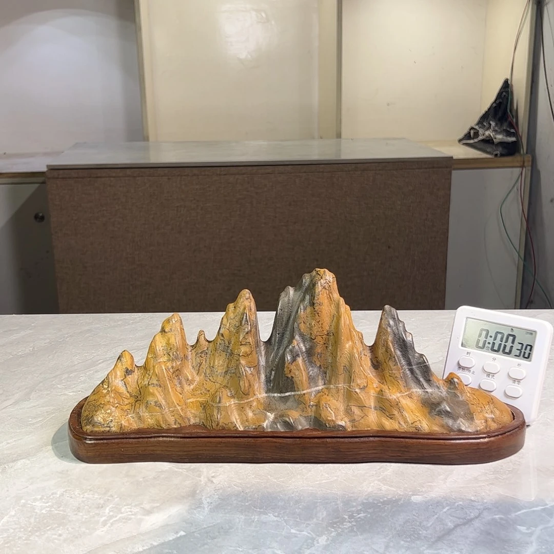 灵璧奇石博览会摆件高**山