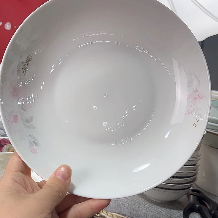 景德镇米饭碗10个深盘