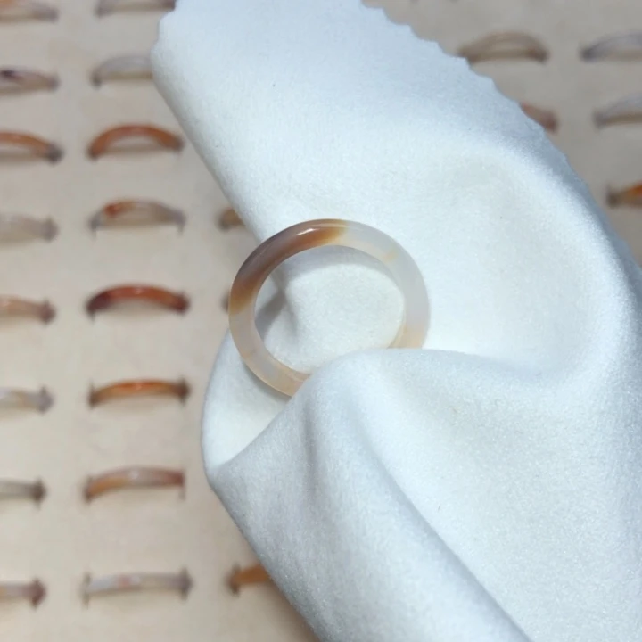 玛瑙/玉髓戒指未镶嵌港码15