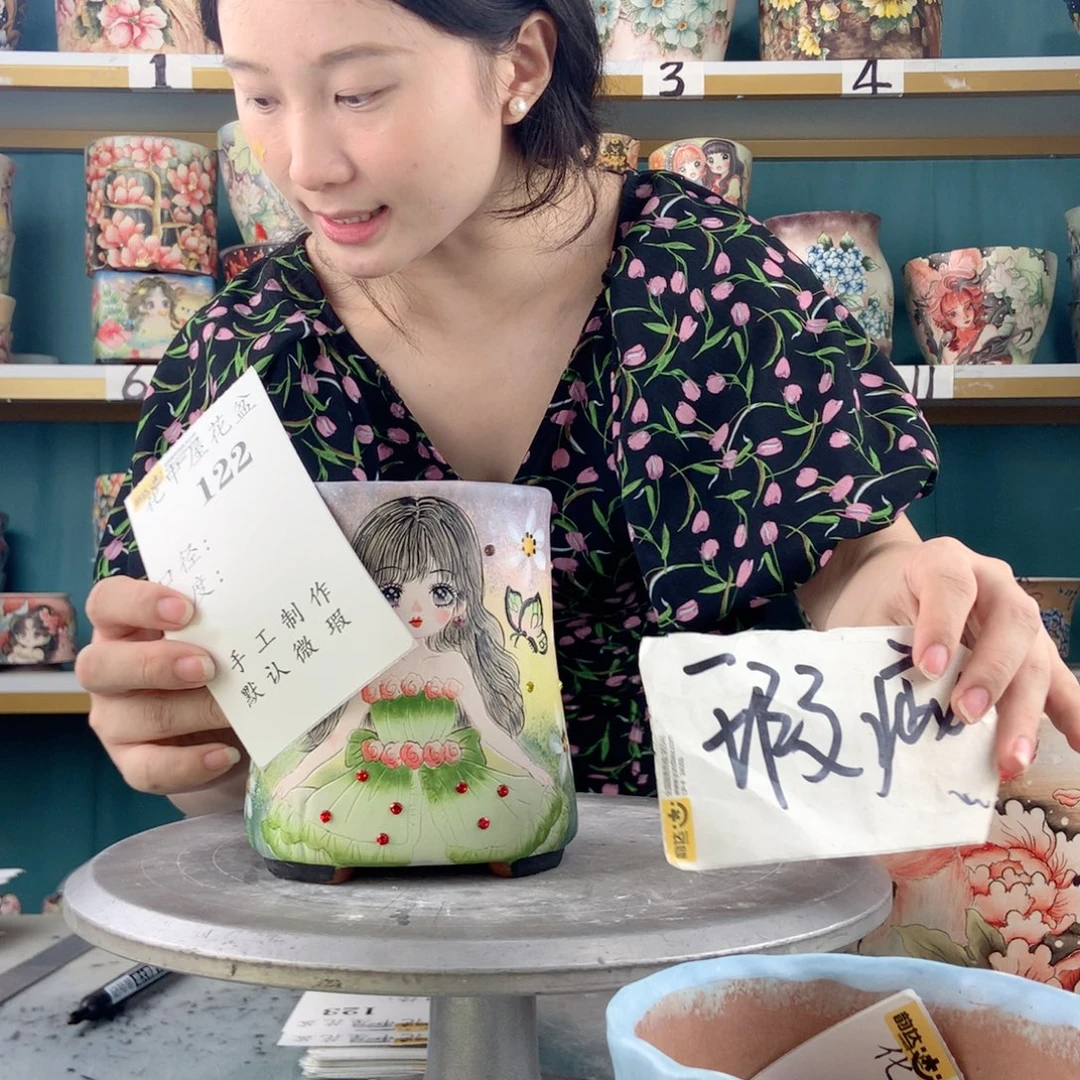 景德镇手工花盆122