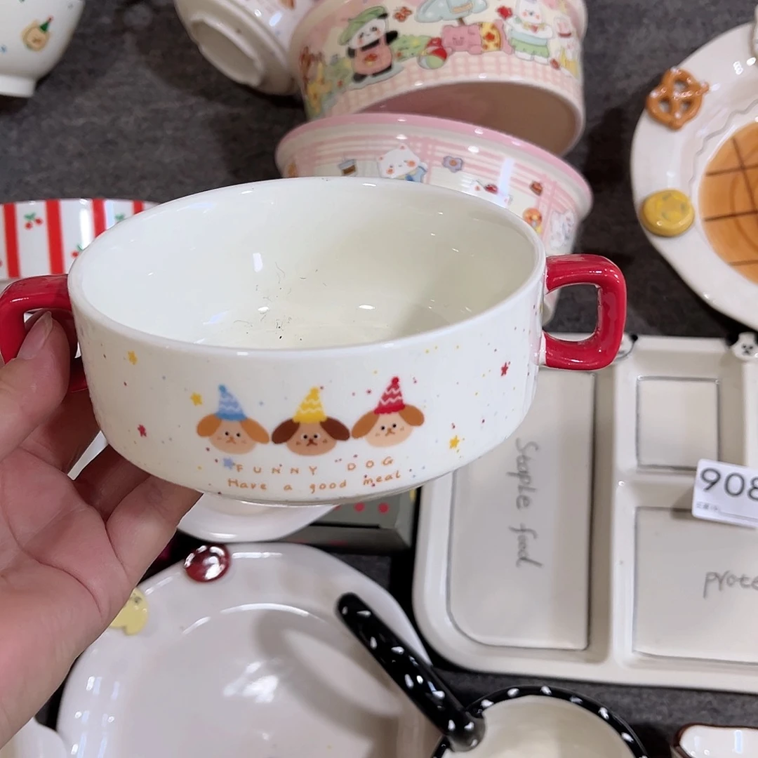 双耳爆款5寸爆款陶瓷