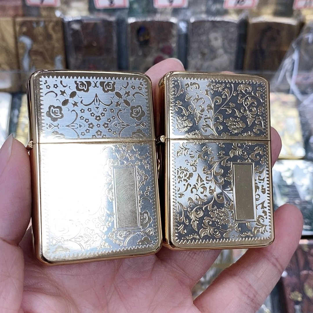 小***点明铬一对唐草打火机福利