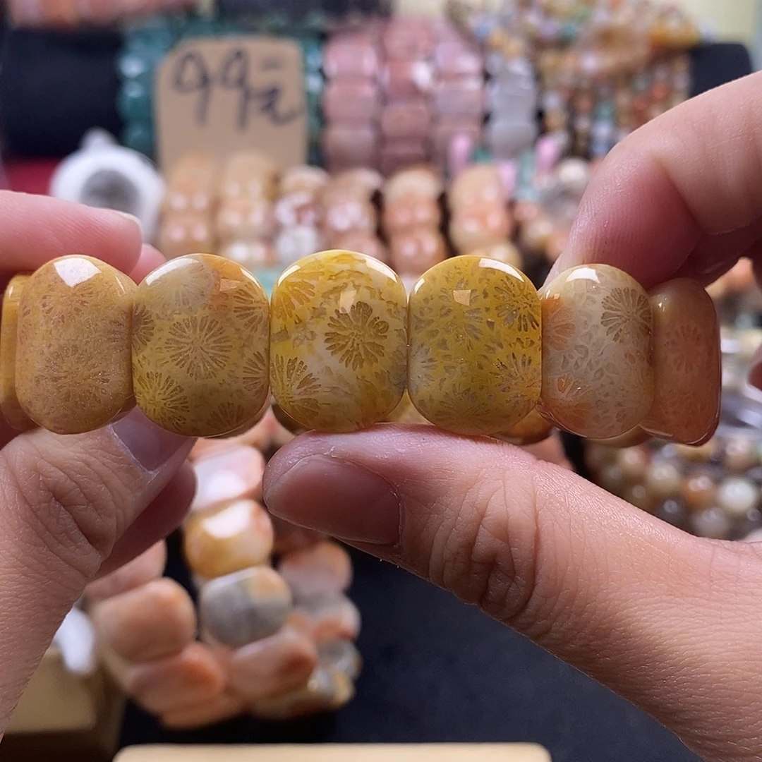 硅化珊瑚（珊瑚玉）未镶嵌手牌 上新 29号