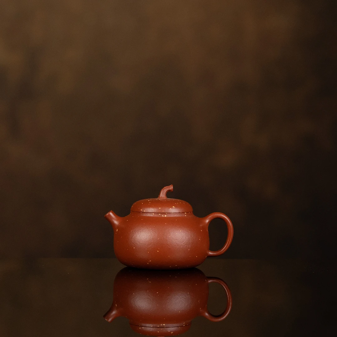 【利贞｜矮茄段】原矿红泥约80cc手工制宜兴紫砂壶茶具JST