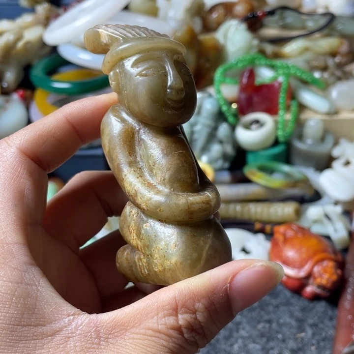 和田玉未镶嵌吊坠(不含链)