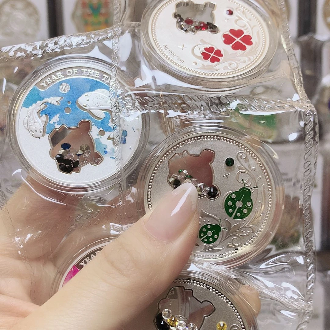 仙***绺纯银事事如意125克银章