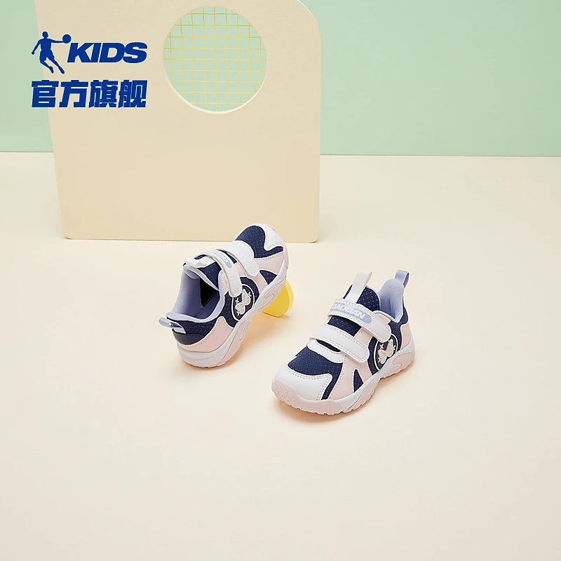 乔丹女童学步鞋春季2025新款婴幼儿宝宝鞋子软底防滑运动鞋儿童鞋