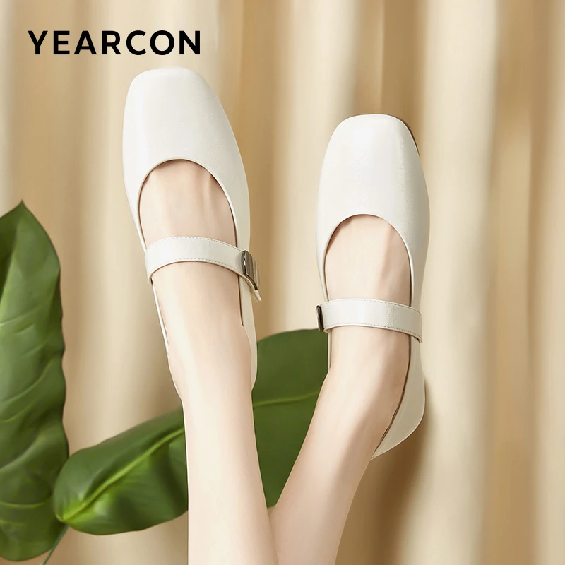 意尔康2025新款单鞋浅口舒适秋季圆头防滑豆豆鞋时尚方头软底半拖