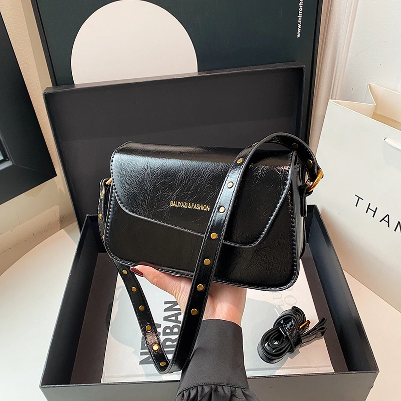 新品轻奢百搭高级感气质时尚斜挎女士包A64