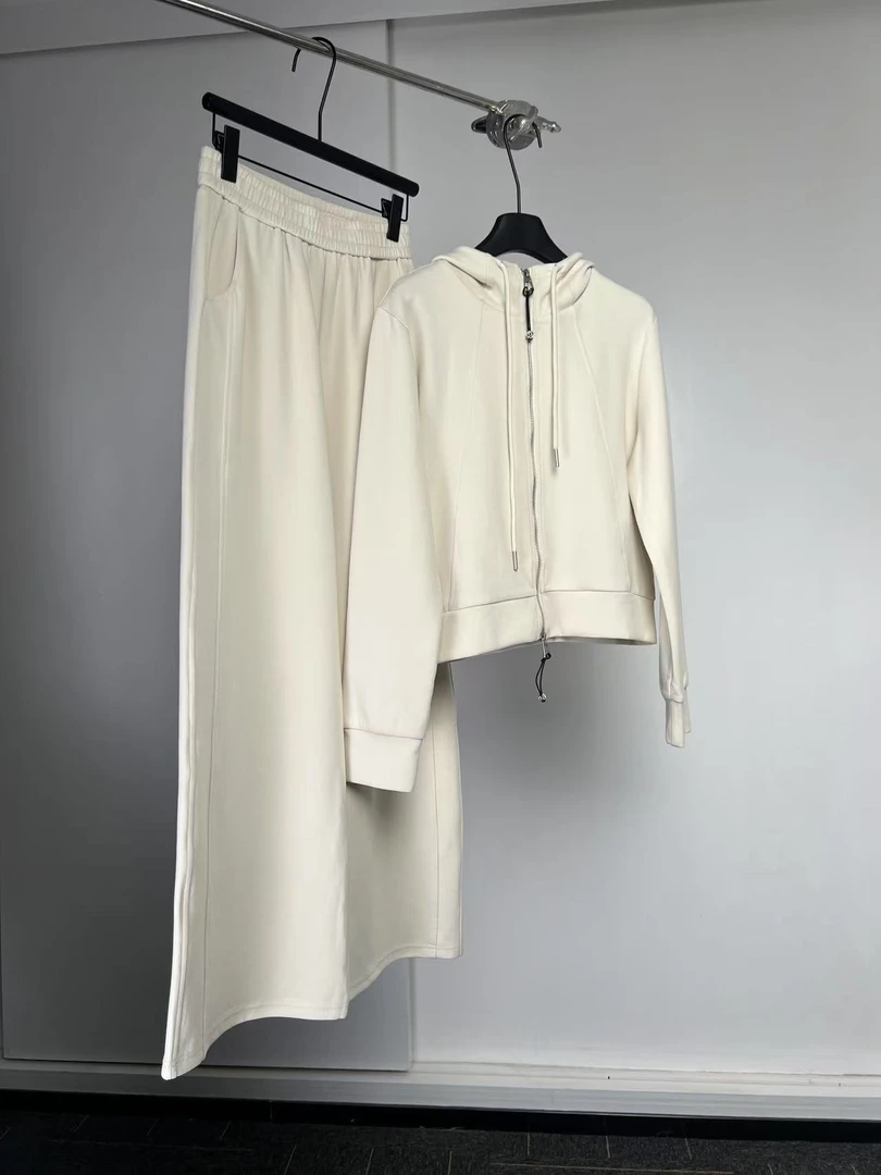 慵懒连帽气质休闲日常百搭显瘦时尚春秋套装通勤IJ5198