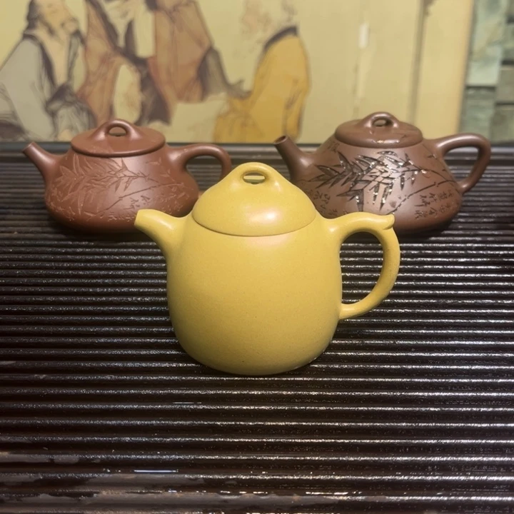 紫砂茶壶秦权本山段