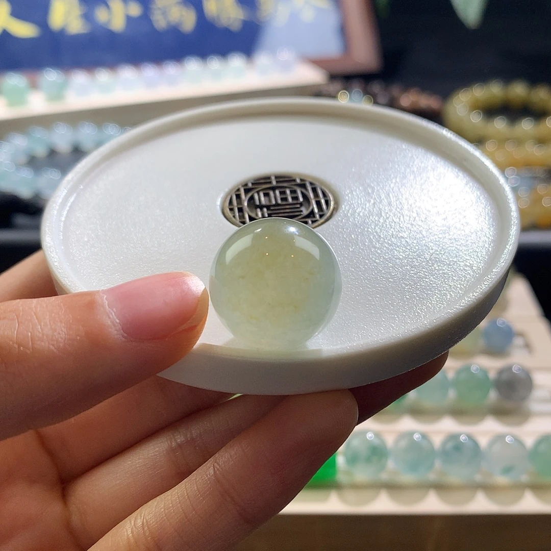 散珠翡翠翡翠珠子18.2