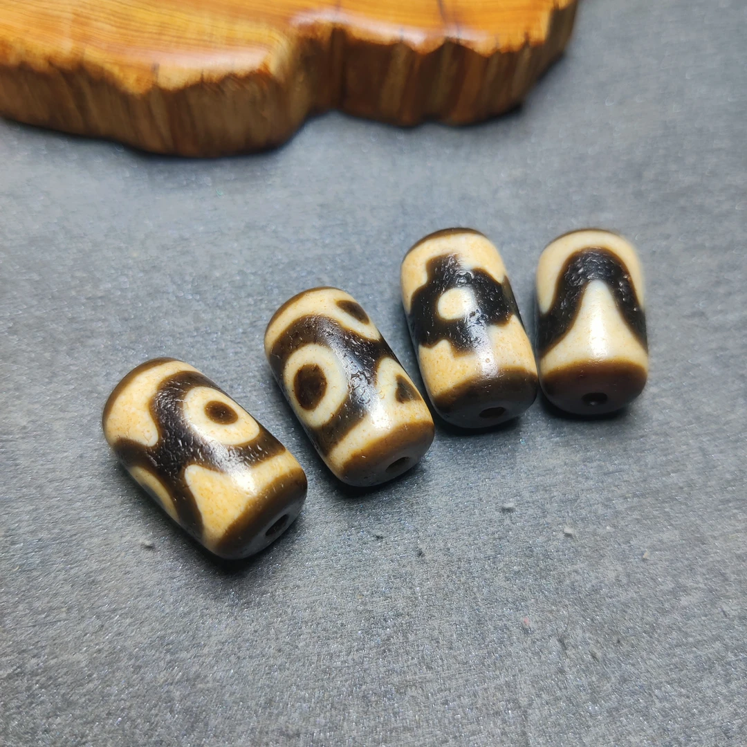 [18*11左右]高品台工牙黄桶珠玛瑙珠文玩珠宝藏传藏式民族风饰品