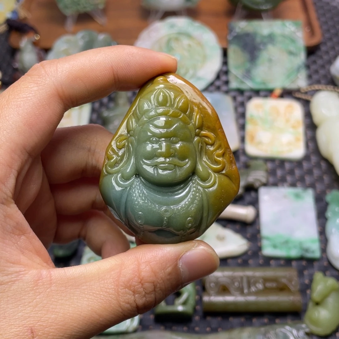 完***我翡翠未镶嵌颈饰翡翠颈饰未镶嵌