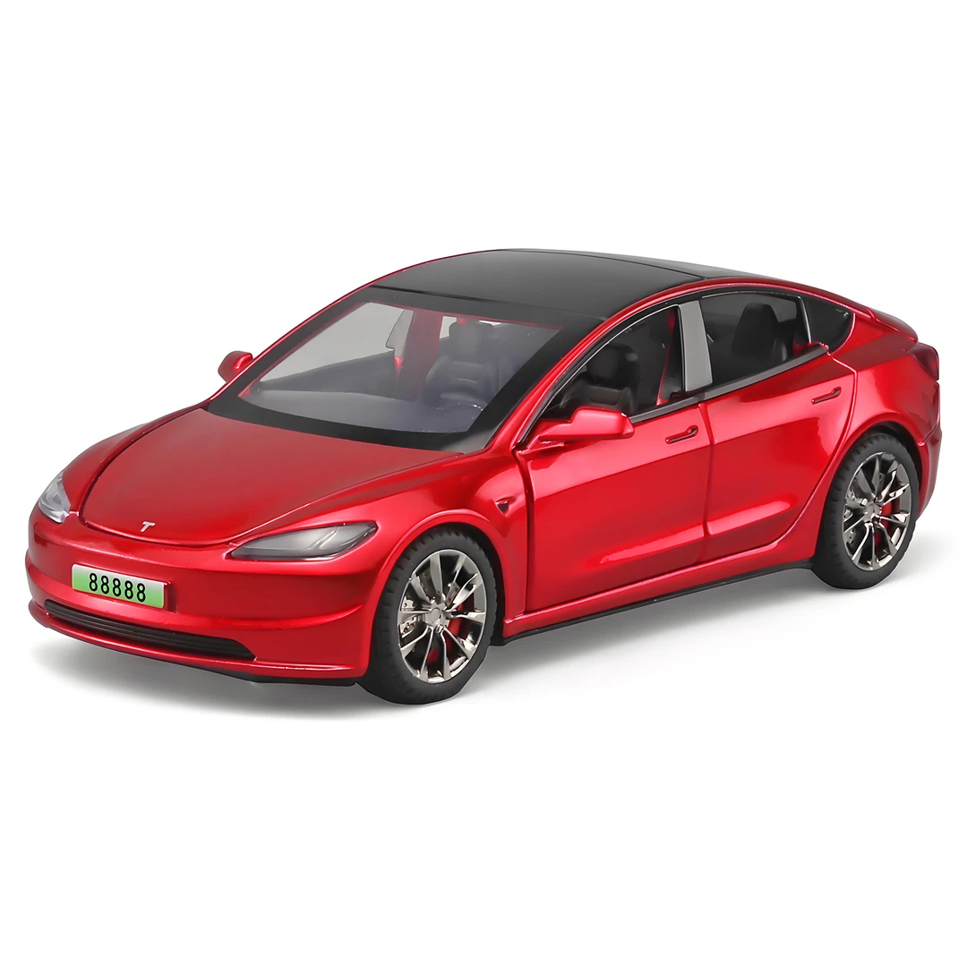 1:32特斯拉MODEL3合金车模摆件收藏送礼礼物