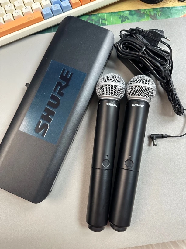 9新 Shure/舒尔 舒尔SM58无线一拖二模拟版网红版，成色佳