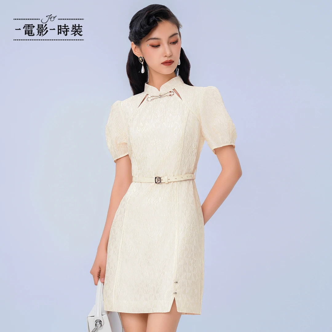 一电影一时装新中式改良提花旗袍连衣裙FFAX126343