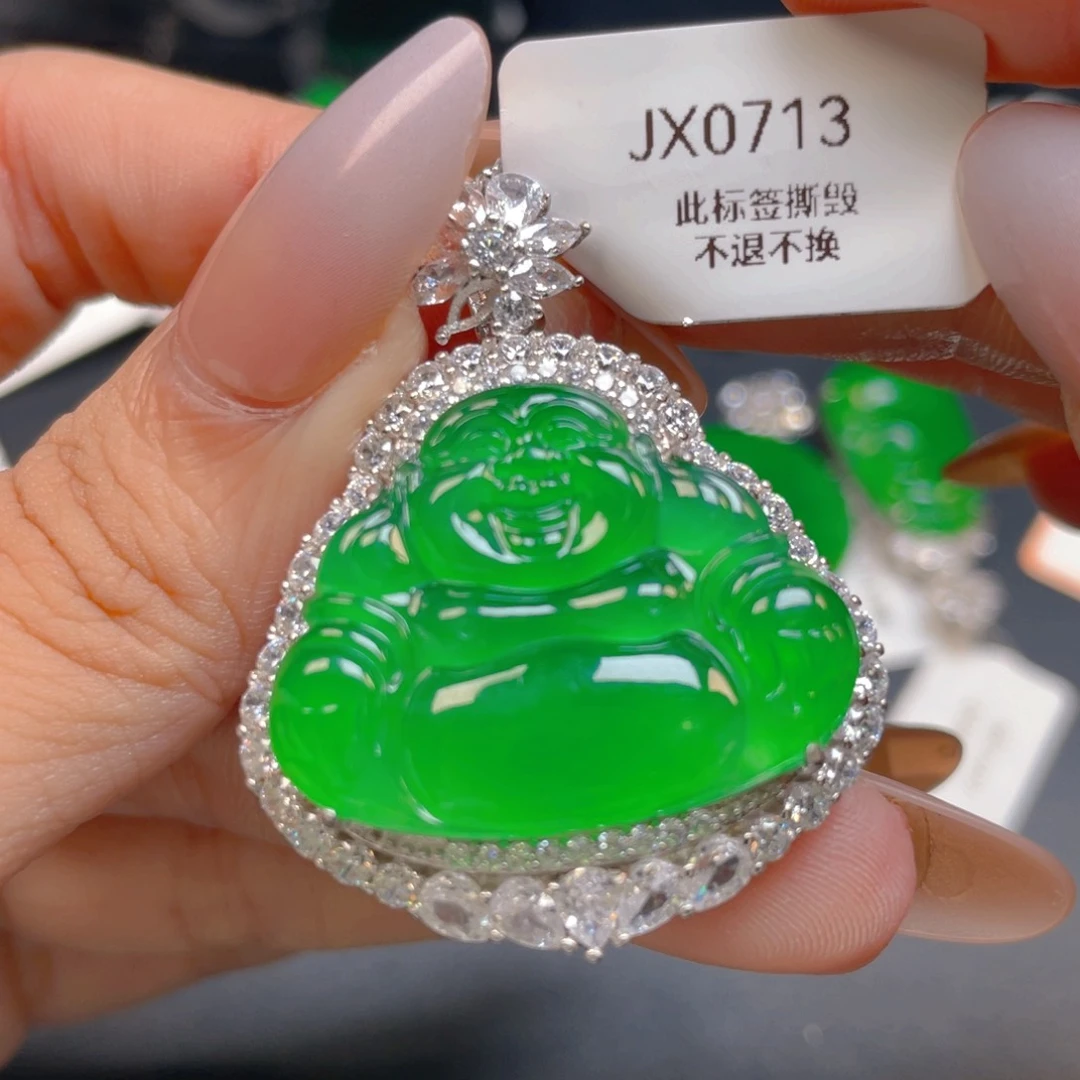 【闪购商品】颈饰银S925镶嵌翡翠翡翠