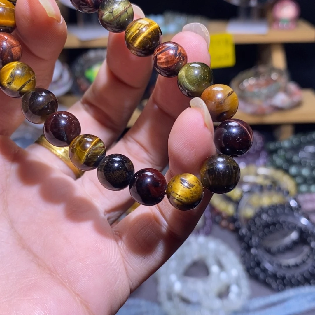 水晶未镶嵌手串3 彩虎眼 10