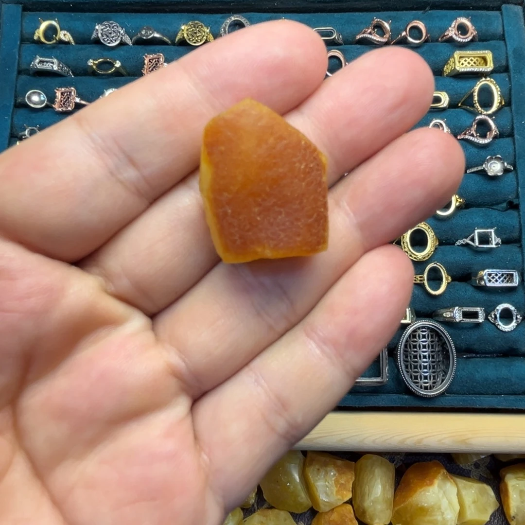 ＆***＆定制琥珀未镶嵌戒指