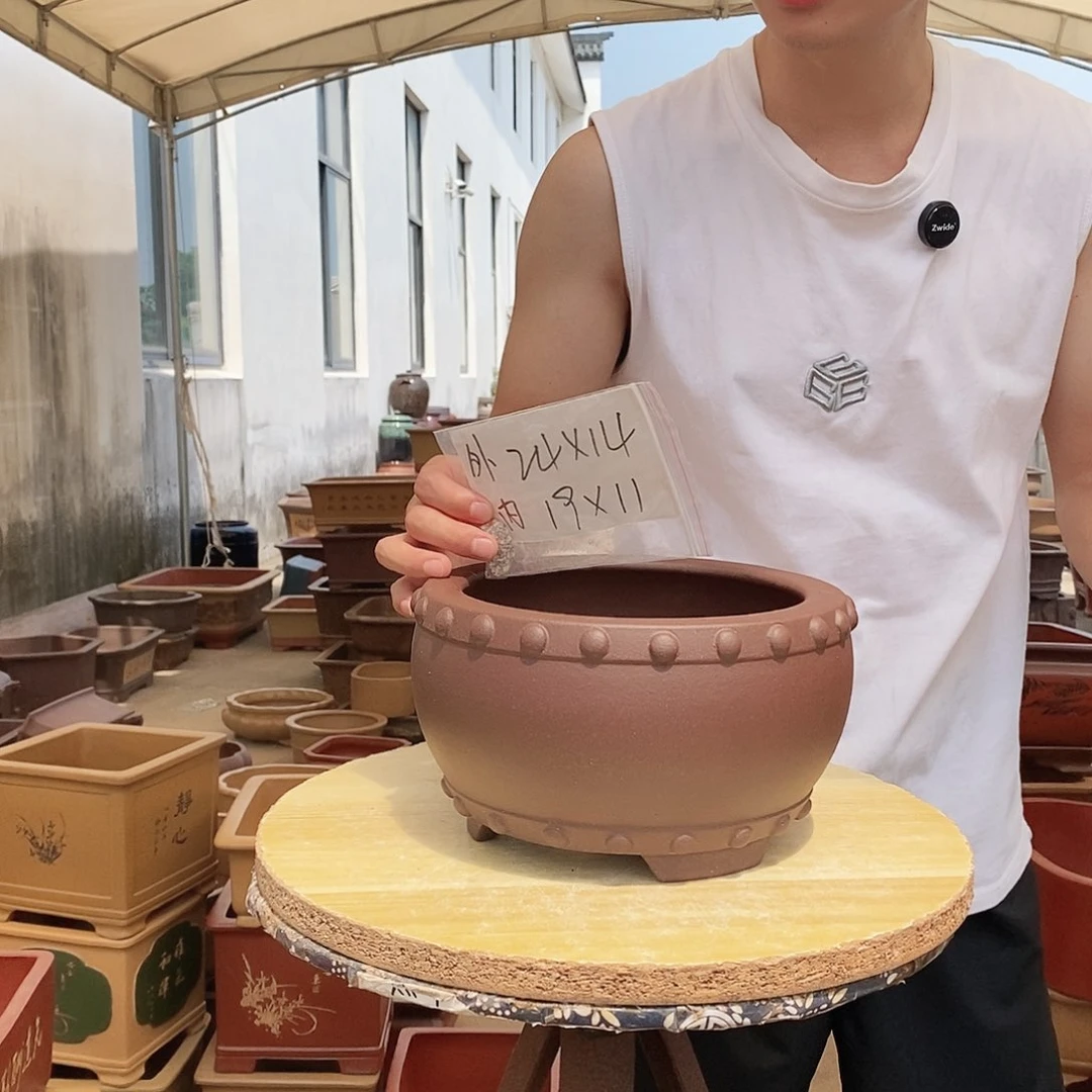 紫砂花盆紫砂花盆