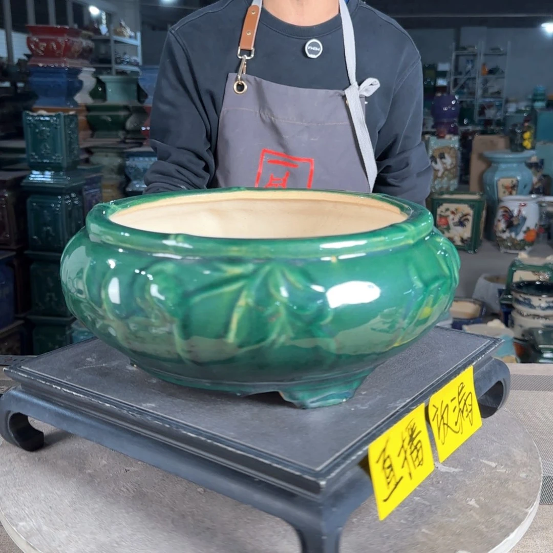 一风堂石湾花盆。微瑕