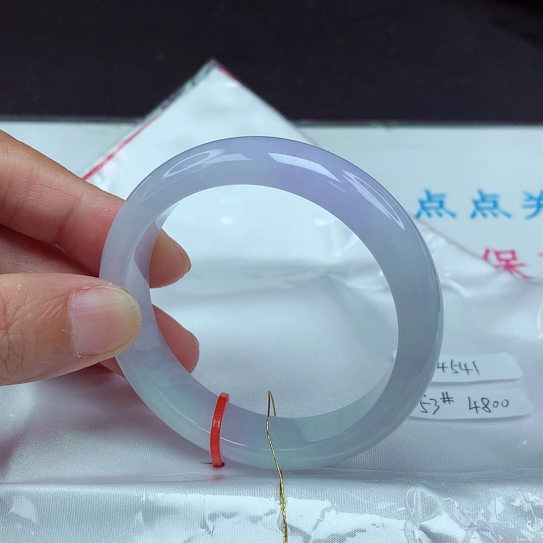 翡翠未镶嵌手镯53圈4541