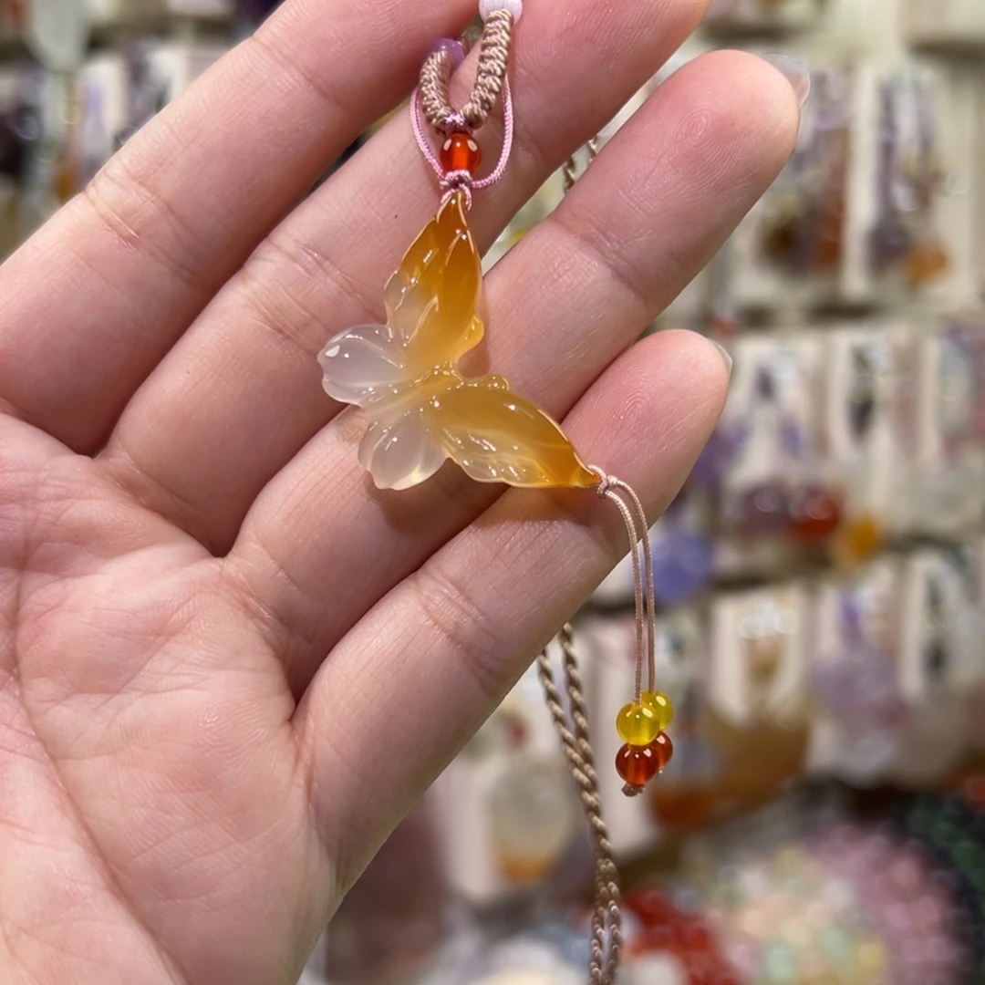 奈***思玛瑙/玉髓未镶嵌吊坠(赠链)