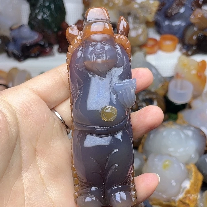 玛瑙/玉髓饰品未镶嵌自*