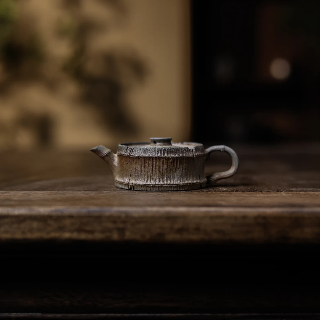 【观羽】段泥小竹段壶（观羽0608）