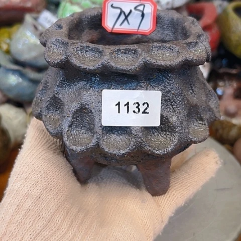 粗陶花盆手工花盆制作