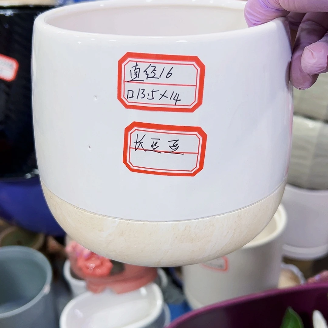 有孔外贸尾单陶瓷花盆凑单10米包邮