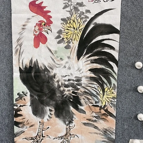 【闪购商品】国画瓦*土98.45大吉大利作品欣赏