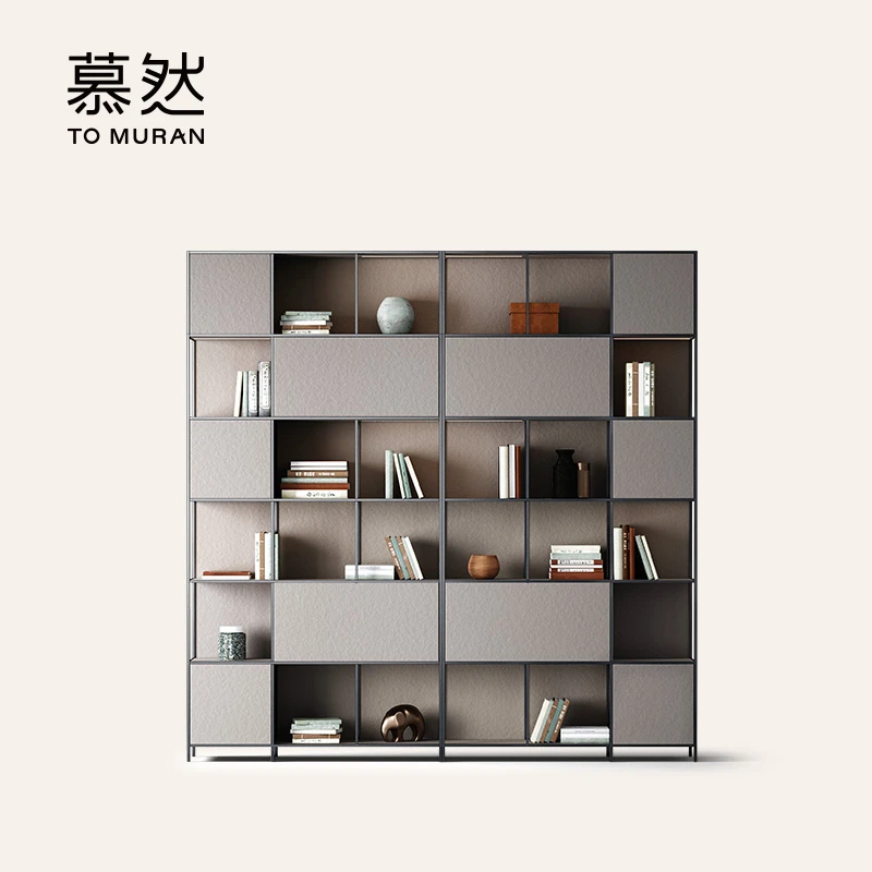 【H791】MURAN落地经典款后现代家用书柜多层博古架展示柜书房书架