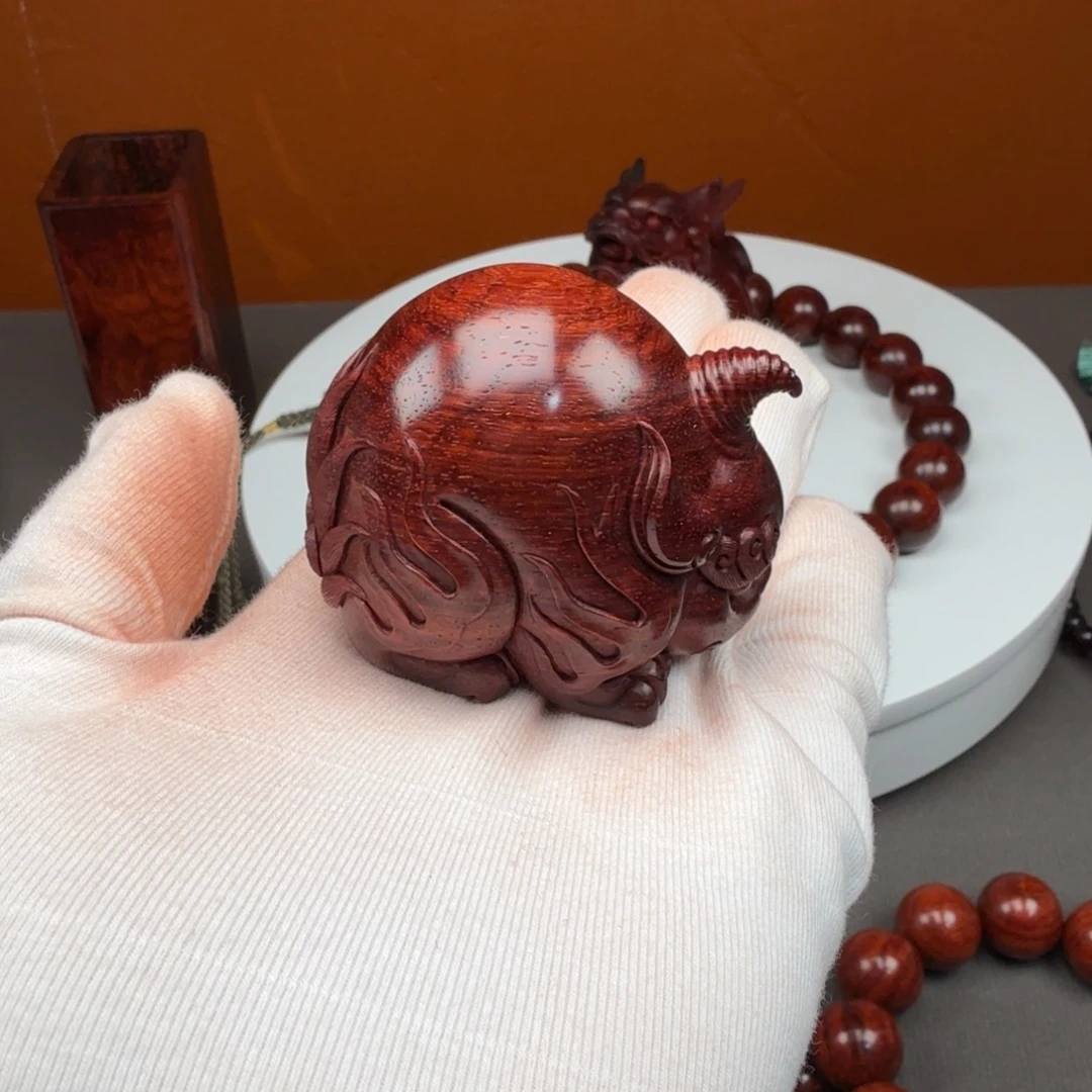 逆***行小叶紫檀手串/手链琴料谛听湘工石争