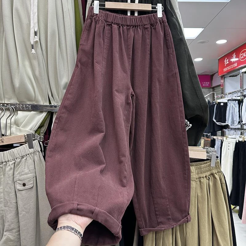 【JRXR男装】特大码斤日系文艺休闲直筒裤男女宽松百搭显瘦阔腿裤